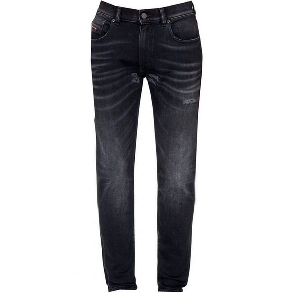 Diesel Mens D-Strukt Torn Reinforced Jeans / Black